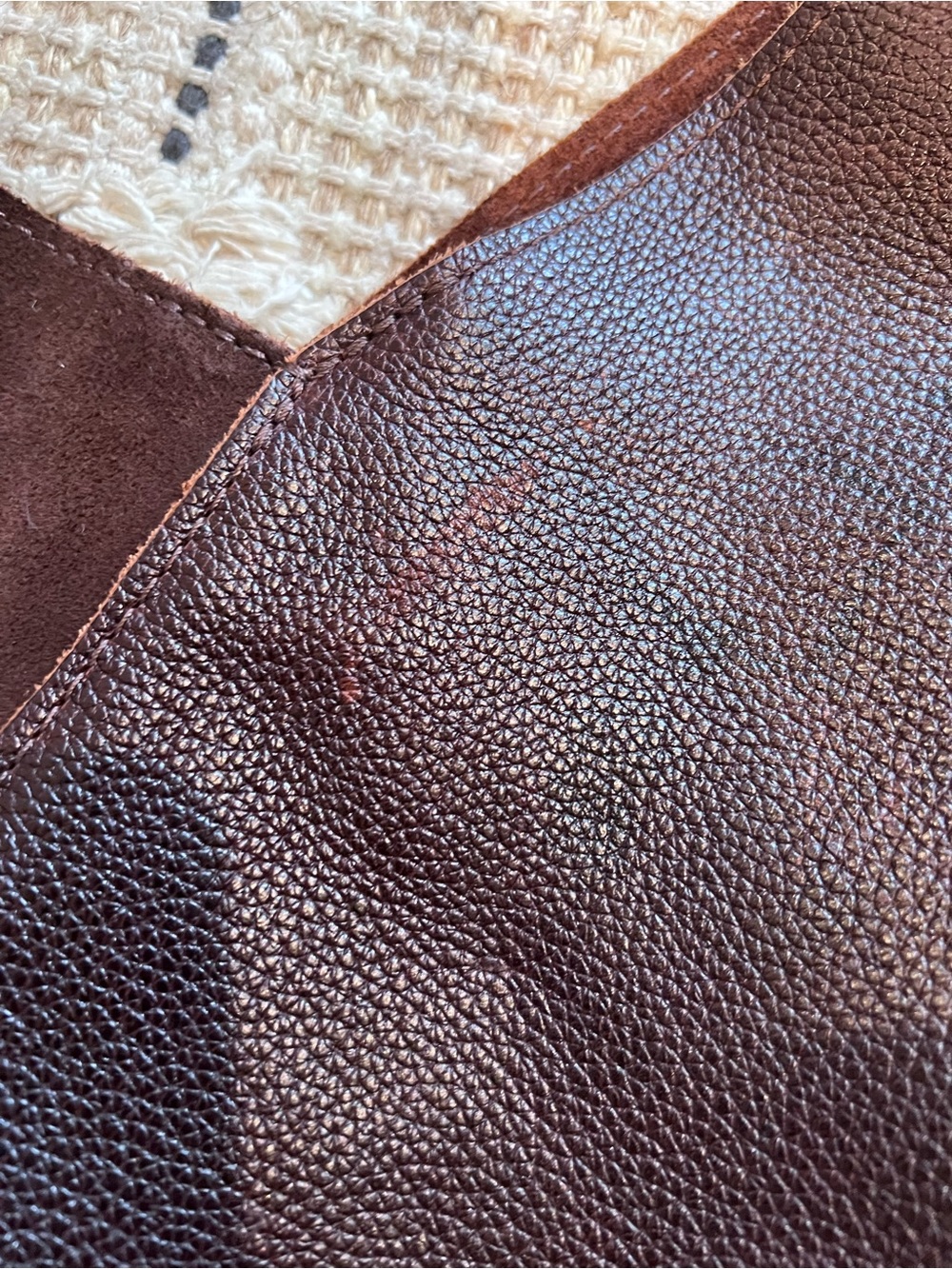 Portland Leather Naomi Shoulder Bag Limited Edition Half Suede/Half Leather - Picture 5 of 8